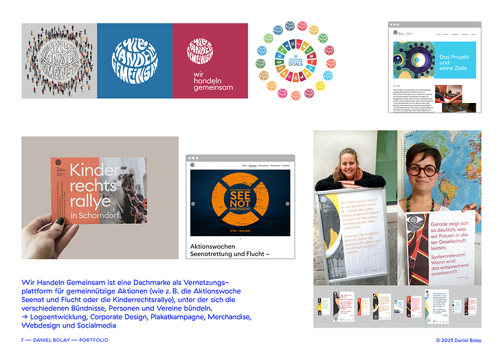 Visuelle Identität, Plakatkampagne & Aktionsdesign / Wir handeln gemeinsam, Veranstaltungsbündnis