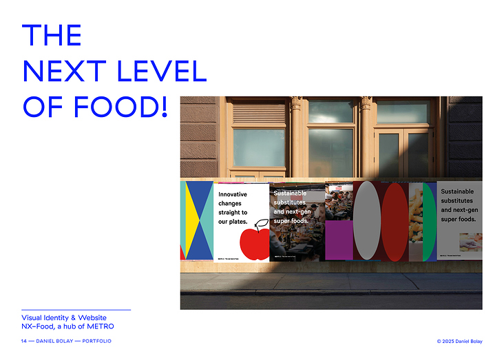 Visual Identity & Website / NX-Food, a hub of METRO