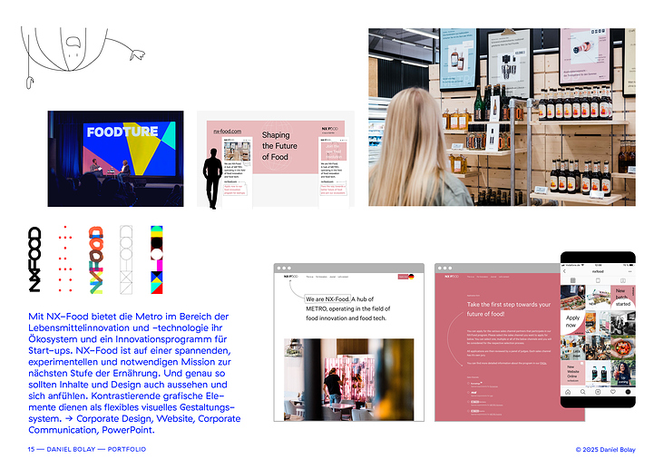 Visual Identity & Website / NX-Food, a hub of METRO