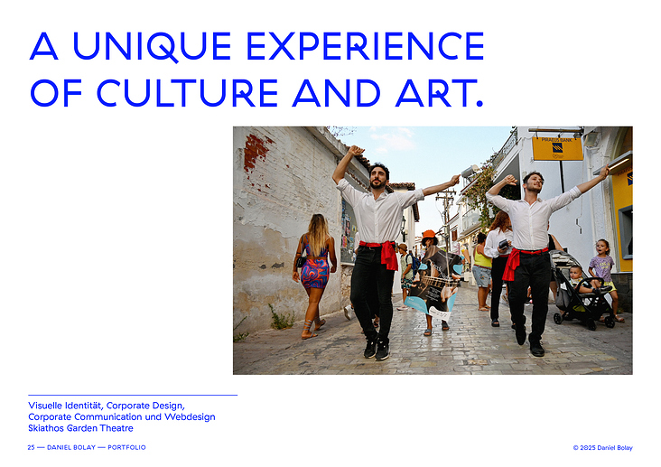 Visuelle Identität, Corporate Design,  Corporate Communication & Webdesign / Skiathos Garden Theatre