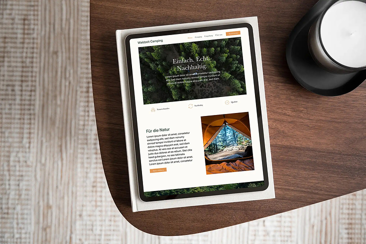 Waldzeit Camping Homepage