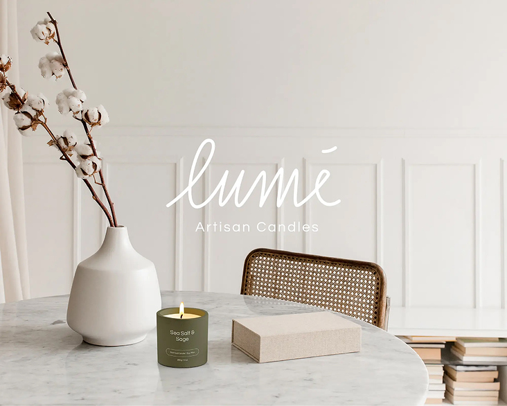 Lume Logo- und Etikettendesign