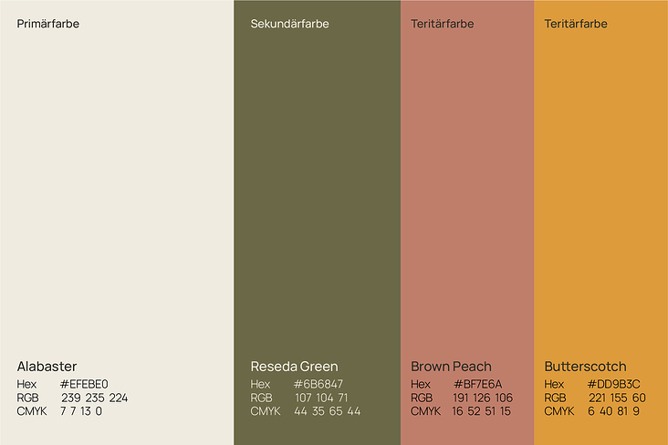 Lumé Farbpalette