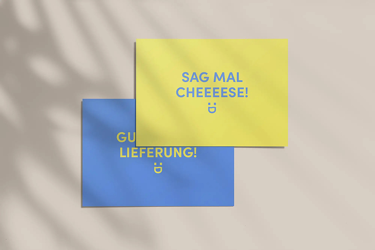 FREUDE Postkarten Design für Schuhkartons
