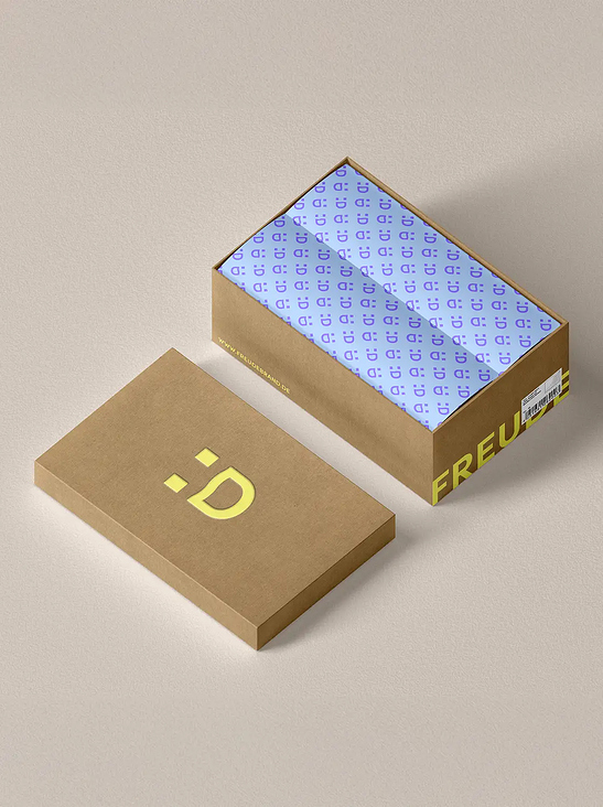 FREUDE Verpackunsdesign der Schuhkartons