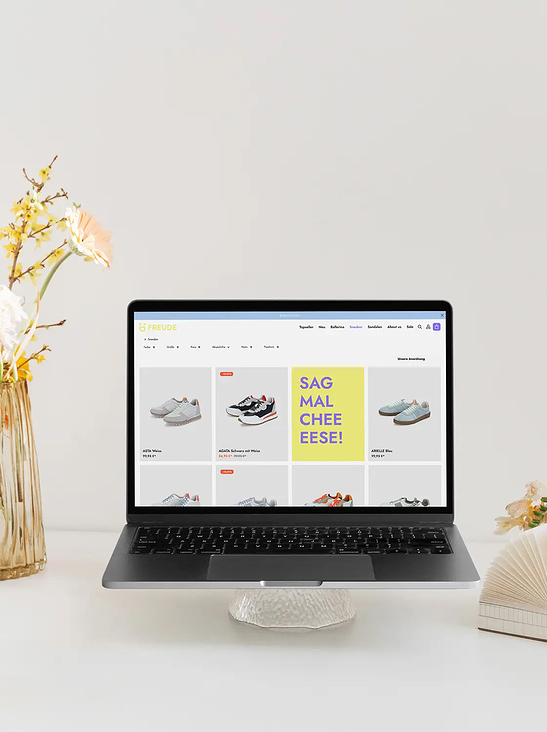 FREUDE Online Shop Kategorie Seite