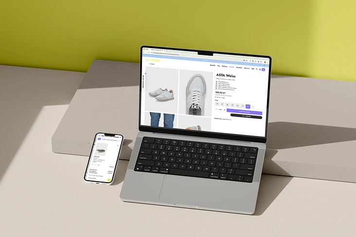 FREUDE Online Shop Produkt Detail Seite