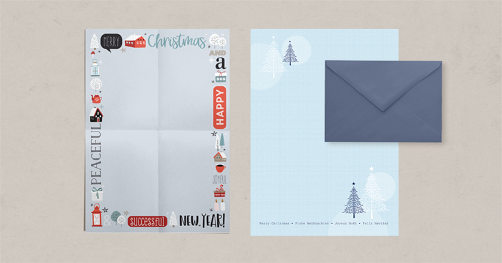 weihnachtsbriefpapier – kunde: raab verlag