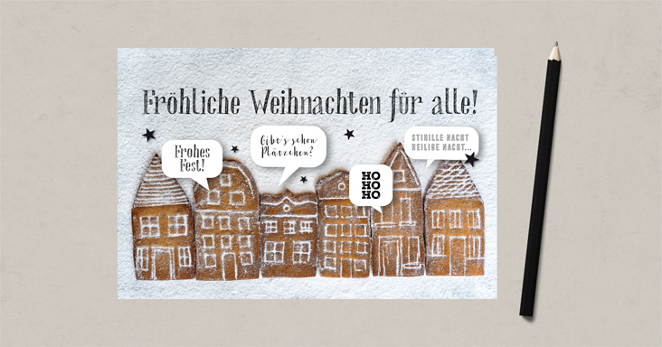 weihnachtskarte b2b – kunde: kallos verlag