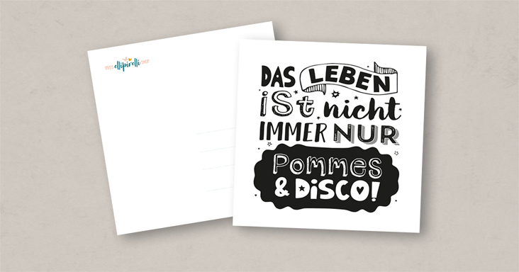 quadratische postkarten – kunde: missellipirellshop