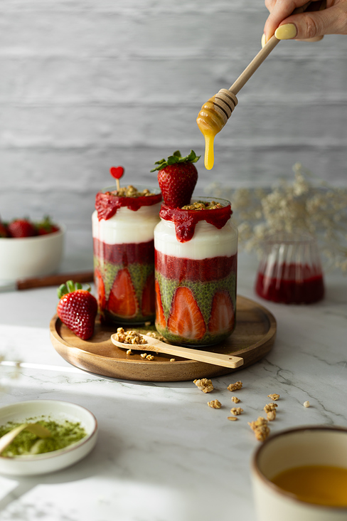 Matcha-Chia-Pudding