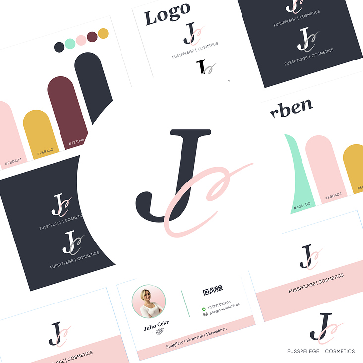 Corporate Identity JC Fußpflege und Cosmetics