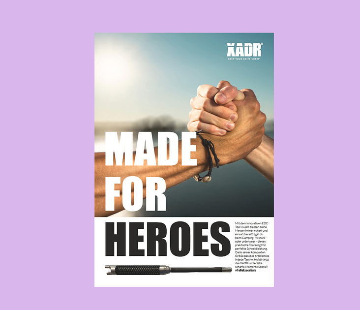 Corporate Design: XADR – keeps your knives sharp