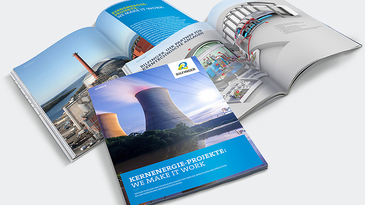 Ausschnitt CD für Bilfinger SE, hier Branchenbroschüre