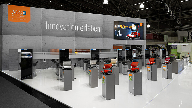 Messestand Expopharm, ADG Software für Apotheken