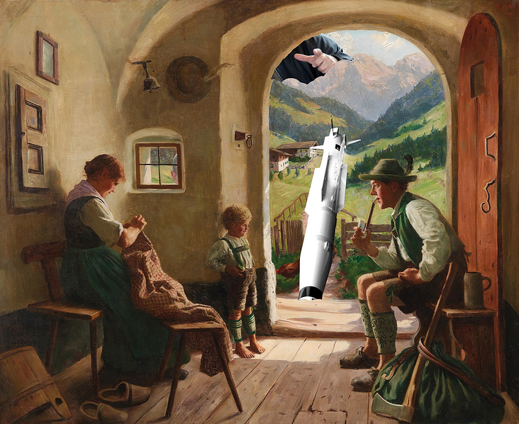 Idyllic family scene