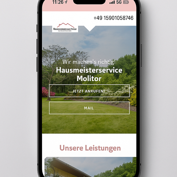 Website Hausmeister Dienstleistungen