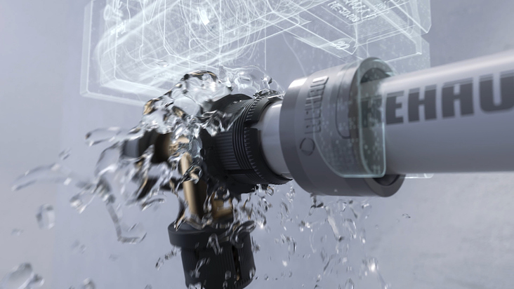 Fluid Simulation | Rohrinstallation-Visualisierung
