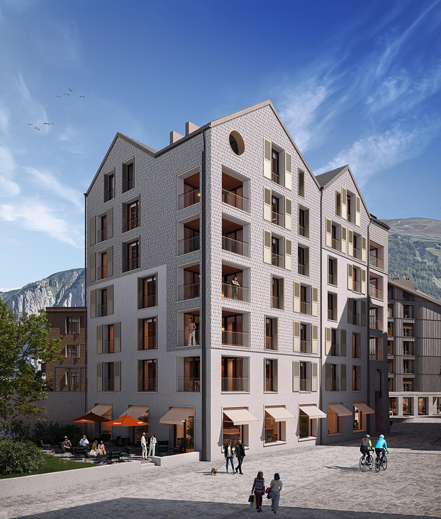 3D Visualisierung: MAYA Häuser, Andermatt