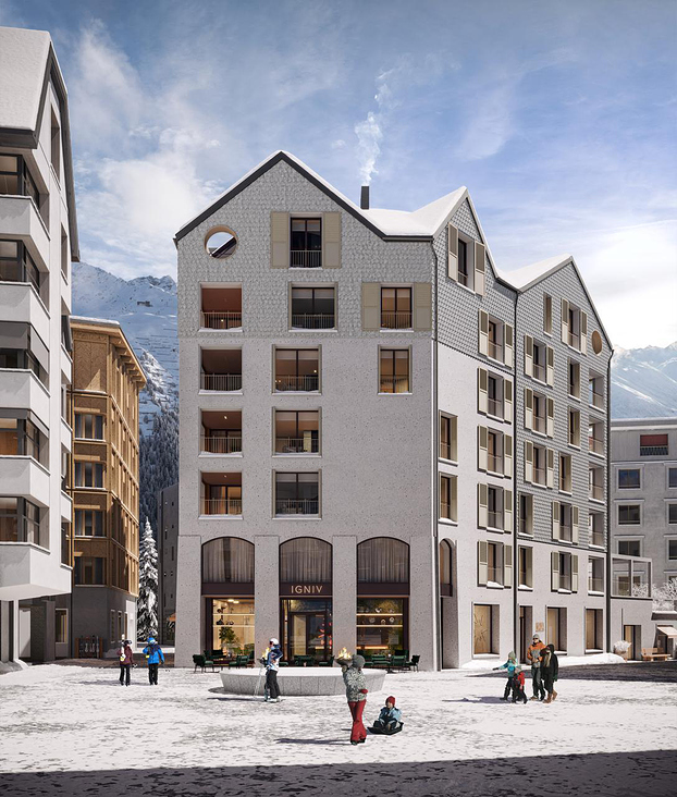 3D Visualisierung: MAYA Häuser, Andermatt