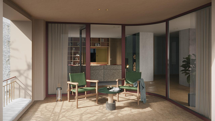 3D Visualisierung: MAYA Häuser, Andermatt