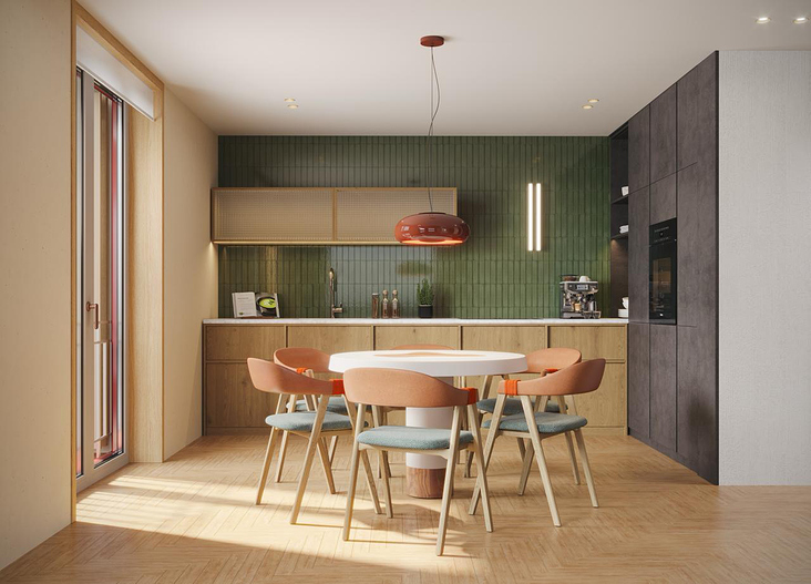 3D Visualisierung: MAYA Häuser, Andermatt