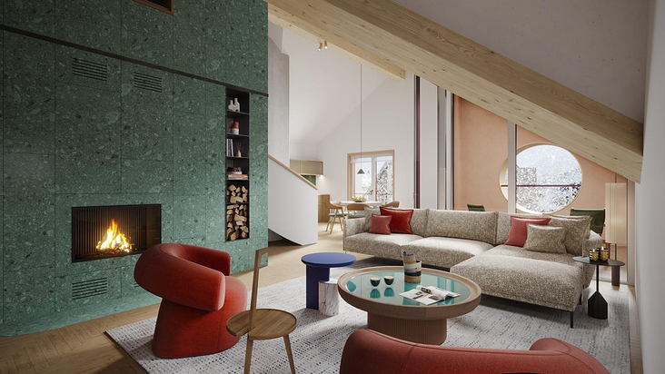 3D Visualisierung: MAYA Häuser, Andermatt