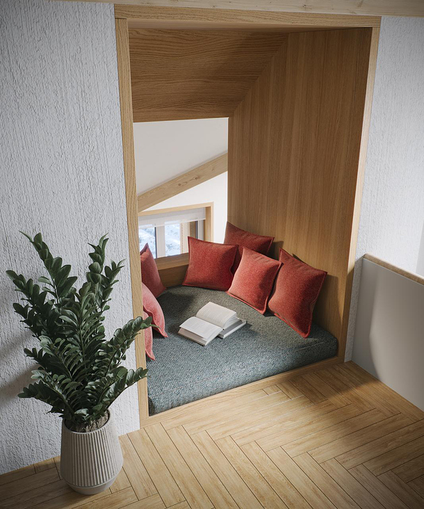 3D Visualisierung: MAYA Häuser, Andermatt