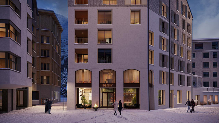 3D Visualisierung: MAYA Häuser, Andermatt