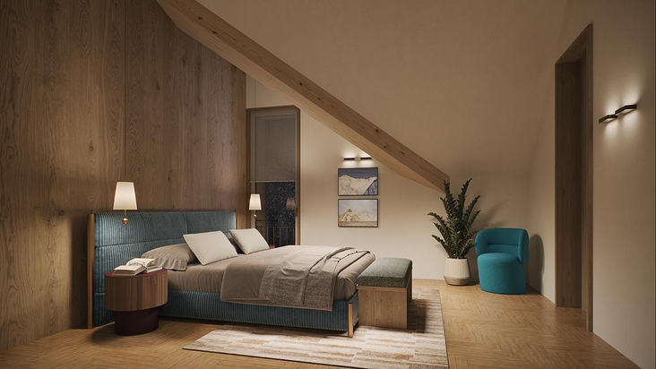 3D Visualisierung: MAYA Häuser, Andermatt