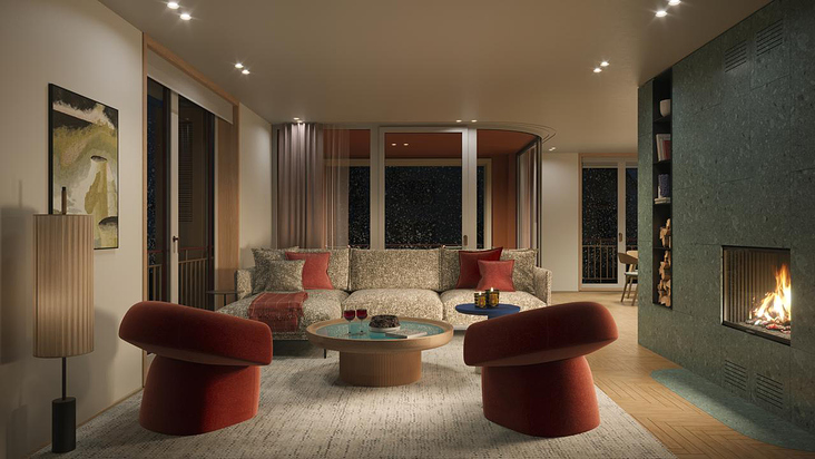 3D Visualisierung: MAYA Häuser, Andermatt