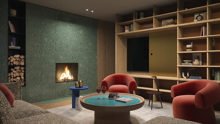 3D Visualisierung: MAYA Häuser, Andermatt