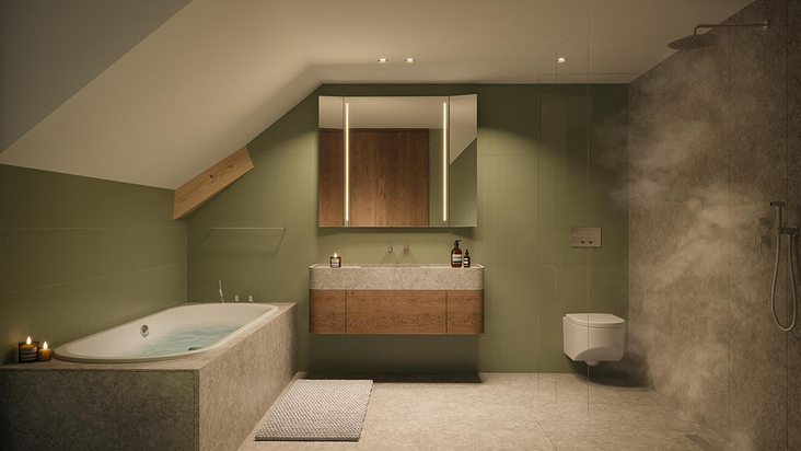 3D Visualisierung: MAYA Häuser, Andermatt
