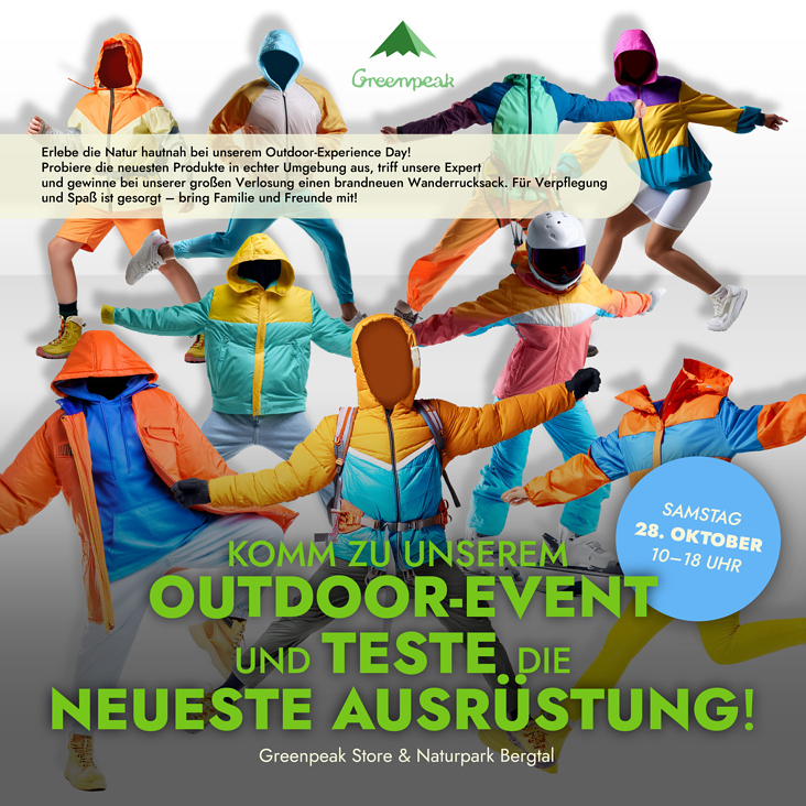 Weiteres Flyerdesign mit bunten Outfits