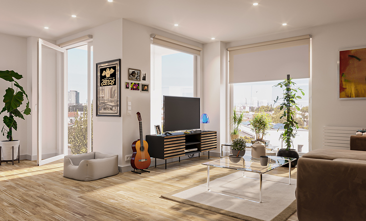 Indoor Visu vom daily warmup