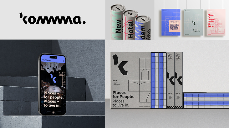 kommma Architektur – Brand Strategy, Naming, Branding