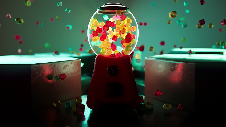 3d particle sim & animation