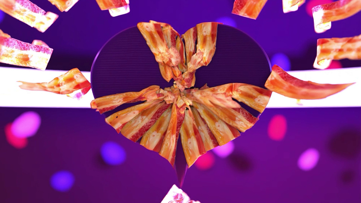 3d bacon cloth sim