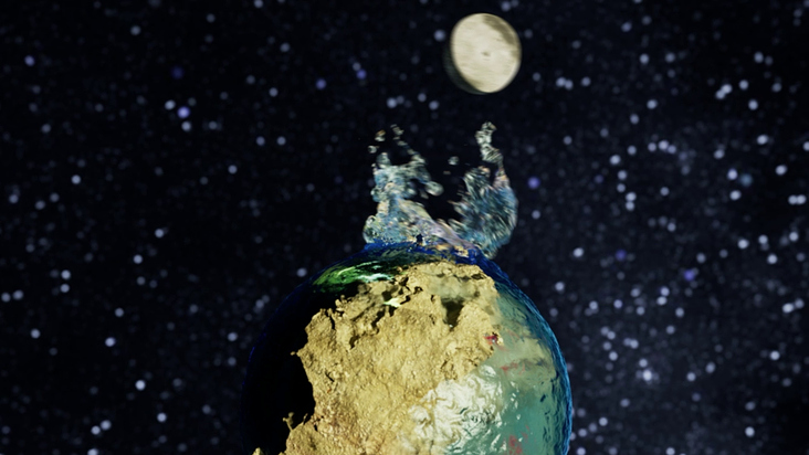3d water fluid sim
