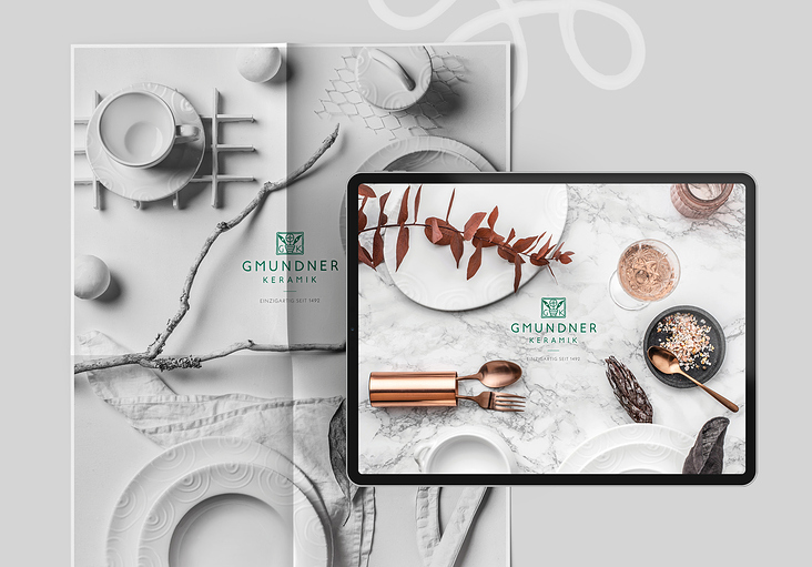 Gmundner Keramik – Print & Online Design