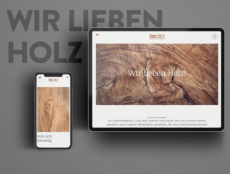Schreinerei Lienin – Webdesign