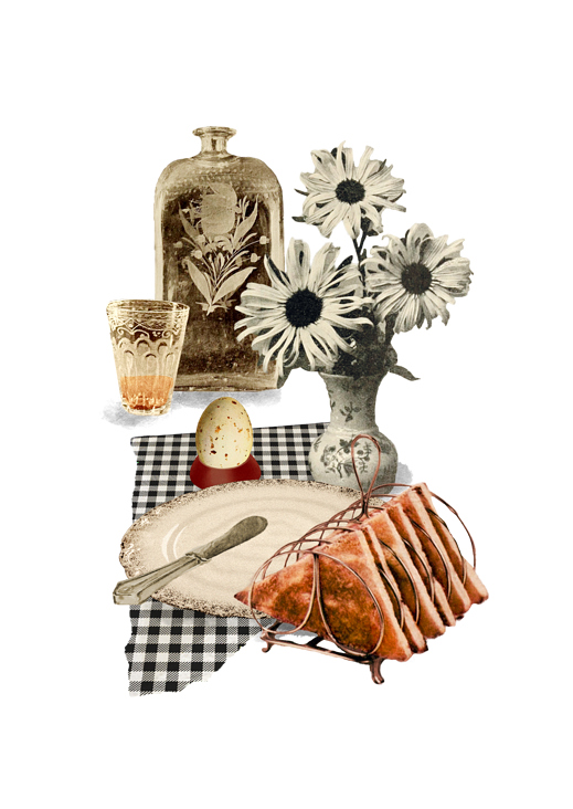 Frühstück Collage