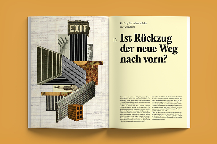 Collage im freien Layoutkontext