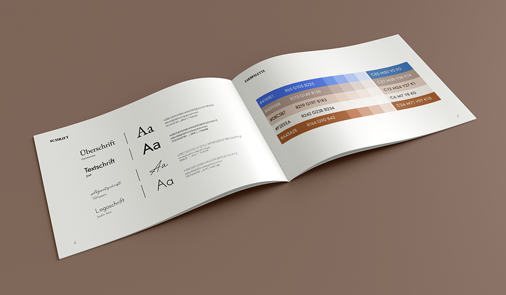Brand-Manual von MeerFlair Immobilien – Typografie und Farbpalette