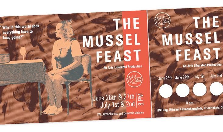 Postkarte, Plakate, Eintrittskarte „The Mussel Feast“