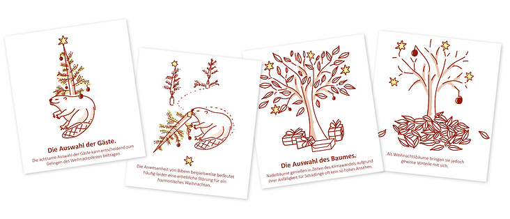 Humorvolle Weihnachtskarten