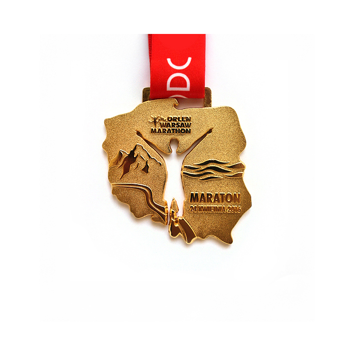 Medal design for the Orlen Warsaw Marathon