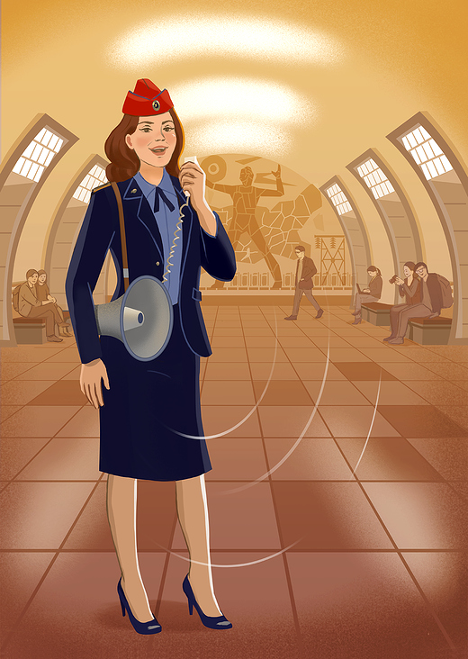 Illustrations for the Saint Petersburg Metro Anniversary:“The Metro’s Unwritten Rules”