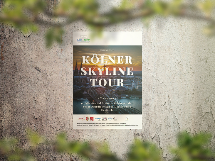 Plakatreihe für Events der Firma „KölnTourist“