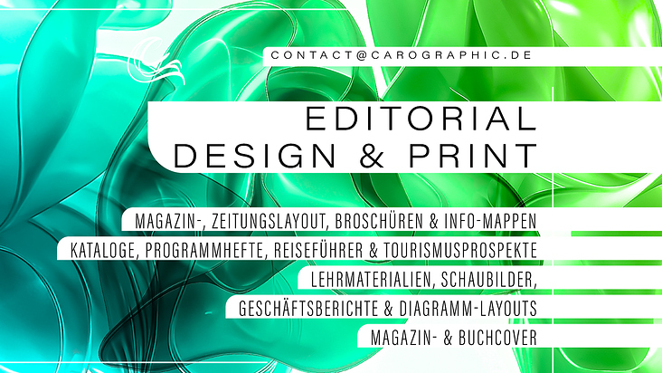 Editorial Design & Print – Magazine, Broschüren & Kataloge